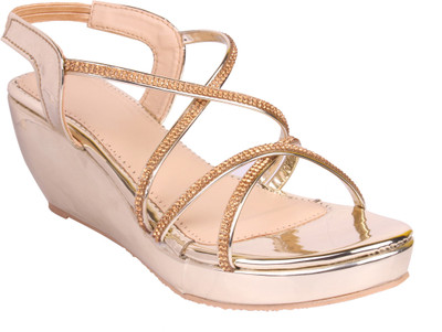 

DICY Women Gold Wedges