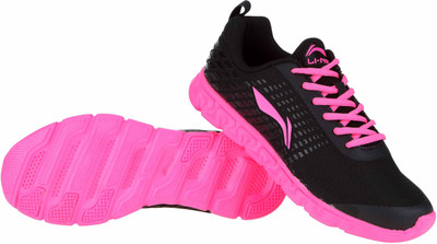 

Li-Ning Running Shoes For Women(Black, Pink