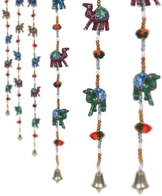 

ROYAL ARTS AND CRAFTS Beautiful Handmade Decorative Rajasthani Camel Door Hanging For Home Decor Pake Of-2 Door Decorative Showpiece - 96 cm(Paper Mache, Multicolor)