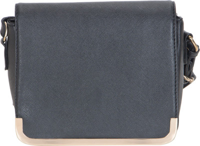 

VELINA Women Formal Black Leatherette Sling Bag