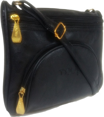 

Chalissa Girls Casual Black PU Sling Bag