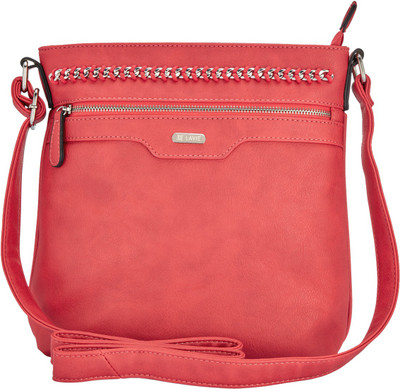 

Lavie Women Casual Red PU Sling Bag
