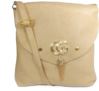 

Chalissa Girls Casual Beige PU Sling Bag