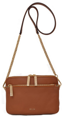 

ri2k Girls Evening/Party Tan Genuine Leather Sling Bag