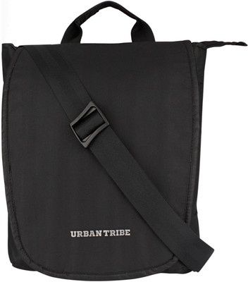 

Urban Tribe Men & Women Casual Black Polyester Sling Bag