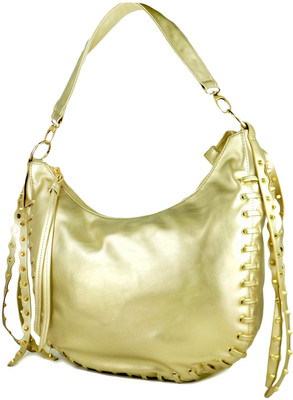 

Ripley Handbags Women Casual Gold Leatherette Hand-held Bag