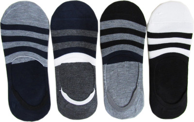 RC. ROYAL CLASS Men & Women Self Design Peds/Footie/No-Show(Pack of 4)