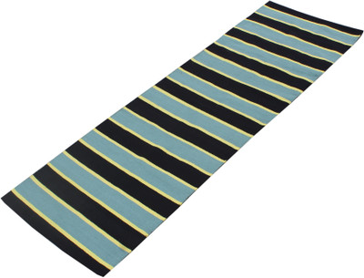 

Ryan Handwoven Cotton yoga mat Green, Black 4 mm Yoga Mat