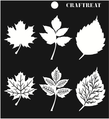 

CrafTreat CTS053 Leaves Layered Stencil(Pack of 1, 6x6 inch)