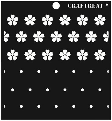 

CrafTreat CTS050 Flower Center Layered Stencil(Pack of 1, 6x6 inch)