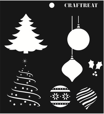 

CrafTreat CTS048 Christmas Layered Stencil(Pack of 1, 6x6 inch)