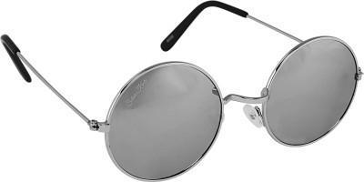 Silver Kartz Wayfarer Sunglasses(For Men & Women, Silver)