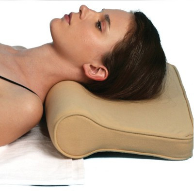 

Kudize Cervical Pillow spondylosis Neck and Back Pain Support Stress Universal Senior Citizen Men Women Neck Support(Beige
