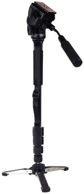 View yantralay 288 Tripod Monopod With 360° Rotatable Fluid Pan Head Quick Release Plate And 3 Legs Unipod Holder For DSLR Cameras & Camcorders Monopod, Tripod(Black, Supports Up to 5000 g) Price Online(yantralay)