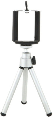 

Techlife Solutions Aluminum Mini Mobile and Digital Camera Tripod(Silver, Supports Up to 900 g)