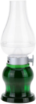 

VibeX ™ Rechargeable Blowing Control LED Night Light Showpin™ Oil Lamp Vintage Style LED 0.4 wattas Kerosene Lamp LED Candle,USB charging connecte, Dimming Knob Type - 117 Led Light(Multicolor)