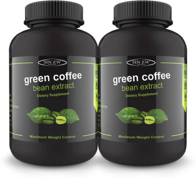 

Sinew Nutrition Green Coffee Beans Extract 700mg (60 Pure Veg Capsules) Pack of 2, 100 % Pure & Natural Weight Management & Appetite Suppressant Supplement(120 No)