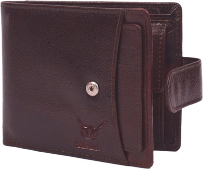 

Hidelink Men Formal, Casual Brown Genuine Leather Wallet(8 Card Slots), Reddish brown