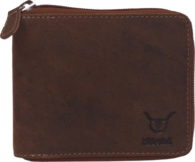 

Hidelink Men Casual Brown Genuine Leather Wallet(5 Card Slots)