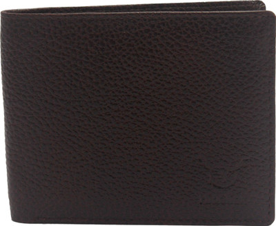

Hidelink Men Brown Genuine Leather Wallet(5 Card Slots)