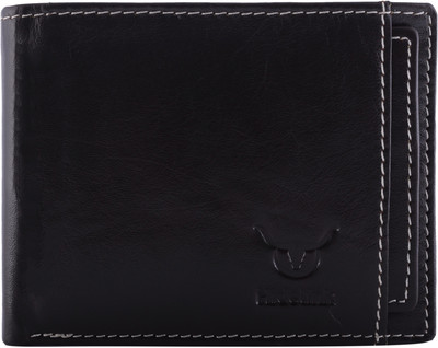 

Hidelink Men Brown Genuine Leather Wallet(5 Card Slots)