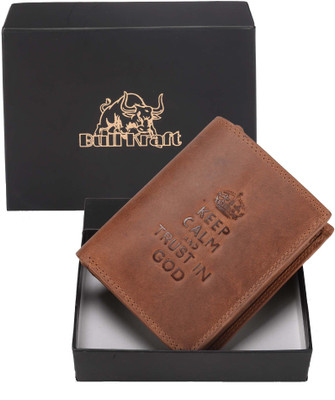 

Bull Kraft Men Brown Genuine Leather Wallet(5 Card Slots)