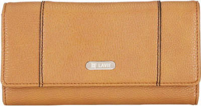 

Lavie Women Casual Tan Artificial Leather Wallet(10 Card Slots)
