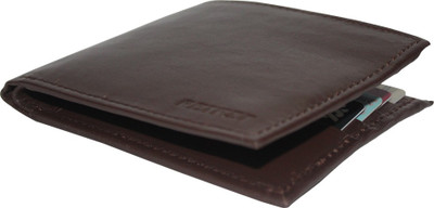 

Retfit Men Brown Genuine Leather Wallet(8 Card Slots)