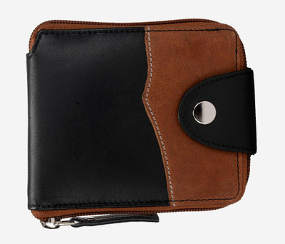 

Hidestitch Men Casual Brown, Black Genuine Leather Wallet(4 Card Slots)