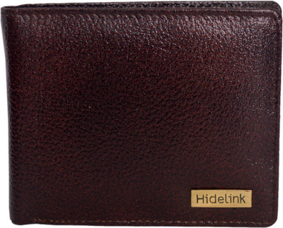 

Hidelink Men Casual Brown Genuine Leather Wallet(5 Card Slots)