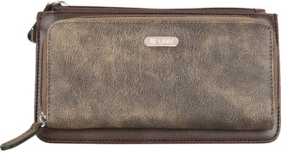

Lavie Women Brown Artificial Leather Wallet(10 Card Slots)