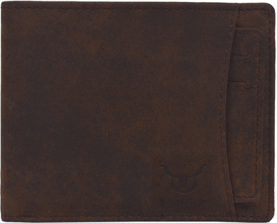 

Hidelink Men Casual Brown Genuine Leather Wallet(5 Card Slots)