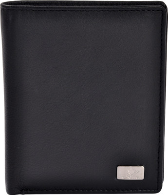 

Am Leather Men Black Genuine Leather Wallet(8 Card Slots)