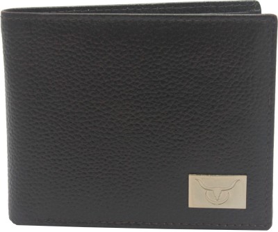 

Hidelink Men Black Genuine Leather Wallet(5 Card Slots)