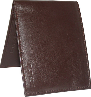 

Retfit Men Brown Genuine Leather Wallet(8 Card Slots)