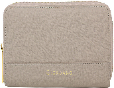 

Giordano Women Casual Grey Genuine Leather Wallet(8 Card Slots)