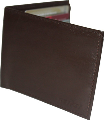 

Retfit Men Brown Genuine Leather Wallet(8 Card Slots)