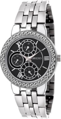 Abrexo Abx-5025BLK-SLV Ladies Special Unique TNT-248 Chronograph Pattern Watch  - For Women   Watches  (Abrexo)