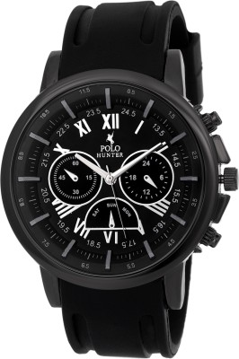 POLO HUNTER Black Super Fiber Elegant Watch  - For Men   Watches  (Polo Hunter)