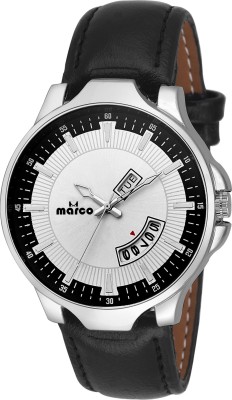 MARCO DAY N DATE MR-GR3034-WHT-BLK Watch  - For Men   Watches  (Marco)