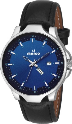 MARCO DAY N DATE MR-GR3037-BLU-BLK Watch  - For Men   Watches  (Marco)