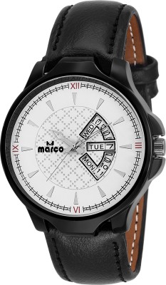 MARCO DAY N DATE MR-GR3032-WHT-BLK Watch  - For Men   Watches  (Marco)