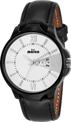 MARCO DAY N DATE MR-GR3030-WHT-BLK Watch  - For Men   Watches  (Marco)