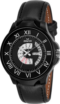 MARCO DAY N DATE MR-GR3023-BLK-BLK Watch  - For Men   Watches  (Marco)