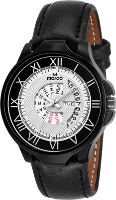 MARCO DAY N DATE MR-GR3021-WHT-BLK Watch  - For Men   Watches  (Marco)