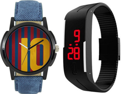 View Shivam Retail SR-L0010 Stylish With Digital Hand Band combo Also For Men's Watch  - For Boys Wrist Watches Price Online(Shivam Retail)