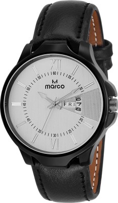 MARCO DAY N DATE MR-GR3022-WHT-BLK Watch  - For Men   Watches  (Marco)