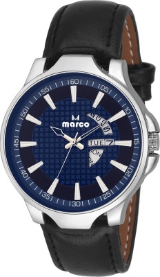 MARCO DAY N DATE MR-GR3038-BLU-BLK Watch  - For Men   Watches  (Marco)