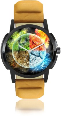 Gopal retail light Brown FX-M-402 Leather Strap Watch  - For Men   Watches  (Gopal Retail)