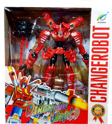

TALKING GANESHA Transformers New Generation Age of Extinction Robot to Dinosaur T Rex (Assorted Colors)(Red)